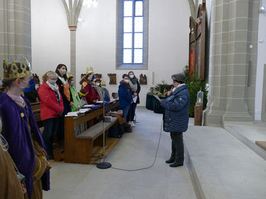 Diözesale Aussendung der Sternsinger des Bistums Fulda in St. Crescentius (Foto: Karl-Franz Thiede)